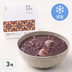 담꽃 통통 단팥죽 (냉동), 250g, 3개