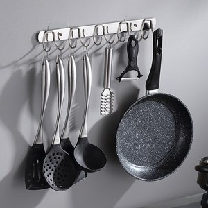 오라플 스텐 공간활용 조리도구 걸이, 1개, 혼합색상