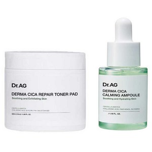 닥터에이지 더마 시카 리페어 토너 패드 60p + 시카 앰플 30ml, 1세트