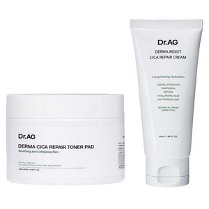 닥터에이지 더마 시카 리페어 토너 패드 40p + 시카 리페어 크림 50ml, 1세트