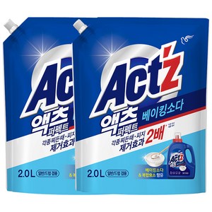 액츠 퍼펙트 베이킹소다 액상세제 리필, 2000ml, 2개