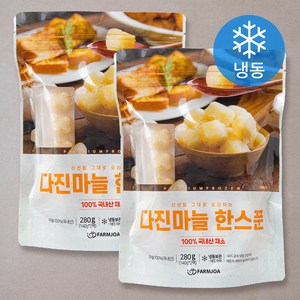 팜조아 다진마늘 한스푼 (냉동), 140g, 4개