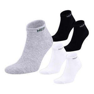 네파 호아프로스트 스니커즈 양말 5종 세트 NPDHFSNL, 블랙, 블랙, 그레이, 화이트, 화이트