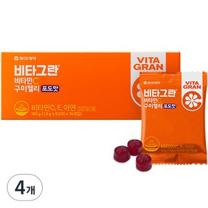 비타그란 비타민C 구미젤리 포도맛, 180g, 4개