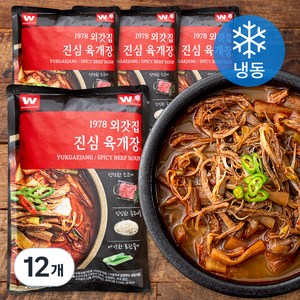 외갓집 진심 육개장 (냉동), 600g, 12개