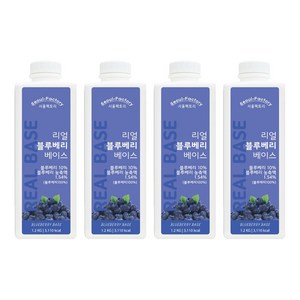 서울팩토리 리얼 블루베리 베이스, 4개, 1.2kg