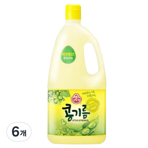 오뚜기 콩기름, 1.8L, 6개