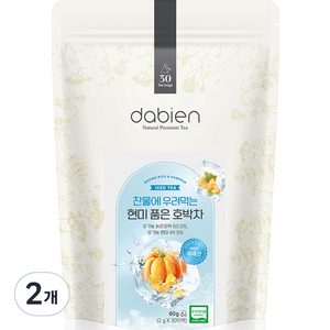 다비앙 찬물에 우려먹는 현미 품은 호박차 삼각티백, 2g, 30개입, 2개