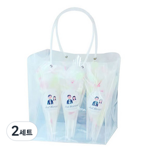 웨딩 플라워샤워 6p, 피치, 2세트
