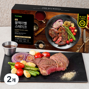 프레시지 더큰 블랙라벨 스테이크 세트 2인분, 580g, 2개