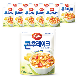 포스트 콘후레이크 시리얼, 500g, 12개