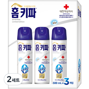 홈키파 대한적십자사 제로 에어졸, 6개, 500ml