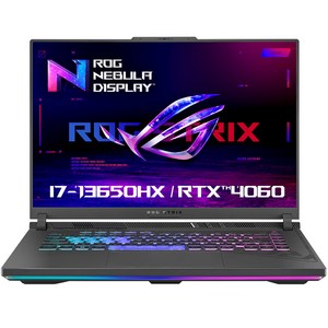 에이수스 2023 ROG 스트릭스 G16 코어i7 인텔 13세대 지포스 RTX 4060, Eclipse Gay, 512GB, 16GB, Fee DOS, G614JV-N4038