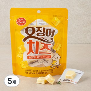 서울우유치즈 오징어 치즈 8개입, 36g, 5개