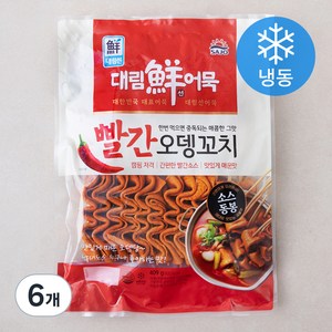 대림선 어묵 빨간 오뎅꼬치 (냉동), 409g, 6개