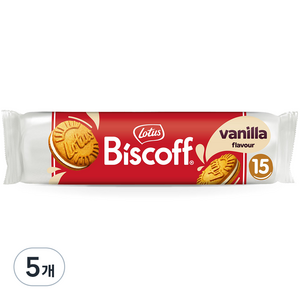 로투스 비스코프 샌드 바닐라크림맛, 150g, 5개