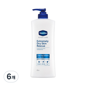 바세린 더마 드라이 스킨, 400ml, 6개