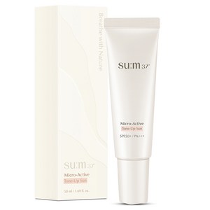 숨37도 마이크로액티브 톤업 선크림 SPF50+ PA+++, 50ml, 1개
