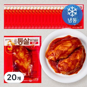 곰곰 통살 닭가슴살 불닭맛 (냉동), 100g, 20개