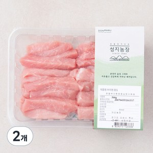 돈마루 성지농장 동물복지 한돈 등심 탕수육용 (냉장), 500g, 2개