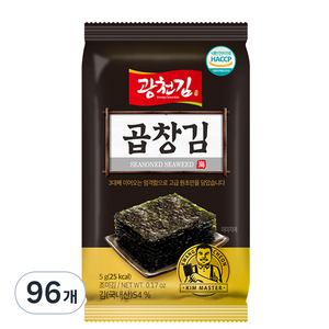 광천김 곱창도시락김, 5g, 96개