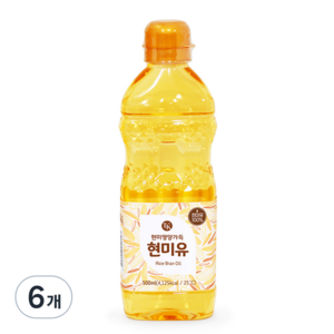 세림현미유 티케이 현미유, 500ml, 6개