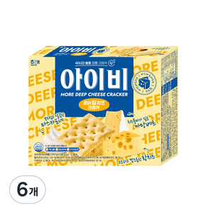 아이비 모어딥치즈 크래커, 270g, 6개