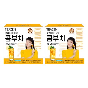 티젠 콤부차 유자, 5g, 50개입, 2개
