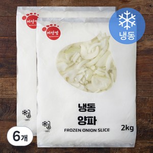 마당발 양파 슬라이스 (냉동), 2kg, 6개