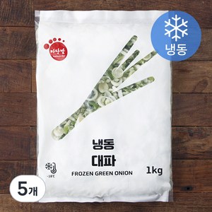 마당발 중국산 슬라이스 대파 (냉동), 1kg, 5개