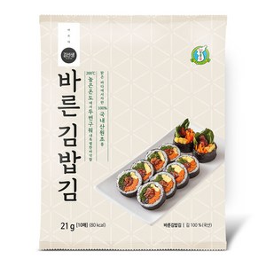 성경식품 바르다김선생 바른 김밥김 10p, 21g, 1개