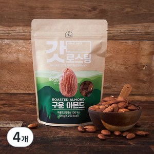 오볶집 갓 로스팅 구운아몬드, 200g, 4개