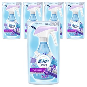 페브리즈 섬유탈취제 라벤더 앤 유칼립투스향 리필, 320ml, 5개