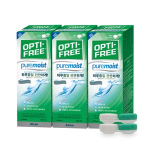 옵티프리 퓨어모이스트 렌즈세정액 420ml x 3p + 렌즈케이스, 1세트
