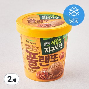 풀무원 식물성지구식단 플랜또 솔티드카라멜 (냉동), 474ml, 2개