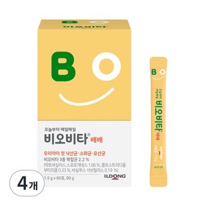 비오비타 배배 유아 유산균, 90g, 4개