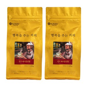 맥널티커피 리치 헤이즐넛향 분쇄 원두커피, 226g, 2개