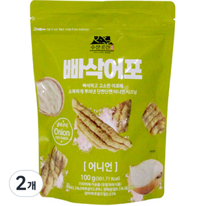 빠삭어포 어니언, 100g, 2개