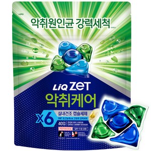 리큐제트 악취케어 실내건조 캡슐세제, 1개, 40개입