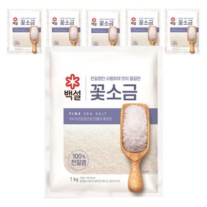 백설 꽃소금, 1kg, 6개