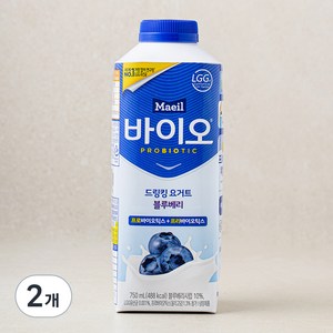 매일바이오 드링킹 블루베리, 750ml, 2개