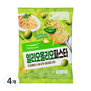 풀무원 알리오 올리오 파스타, 144g, 4개