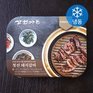 삼원가든 첫선 돼지갈비 (냉동), 1kg, 1개