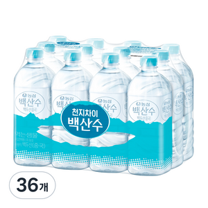 백산수 무라벨 생수, 1L, 36개