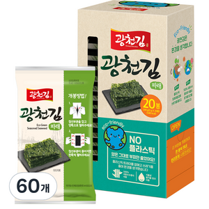 광천김 에코 파래, 100g, 3개