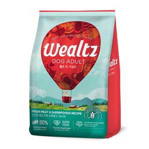 웰츠 어덜트 강아지 건식사료, 닭, 2.1kg, 1개