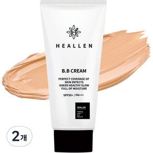 힐렌 잡티 커버 광채 BB크림 SPF50+ PA+++, 2개, 50ml