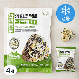 한끼통살 영양주먹밥 곤드레현미 5개입 (냉동), 500g, 4개