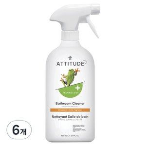 에티튜드 욕실 클리너 시트러스 제스트향, 6개, 800ml
