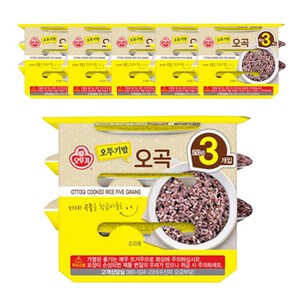 맛있는 오뚜기밥 오곡, 210g, 18개